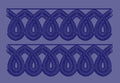 Guilloche Loop Continuous Border Embroidery Design
