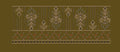 Chandelier Motif and Beaded Drop Border Embroidery Design