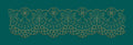 Ornate Four Petal Festoon Lace Embroidery Design