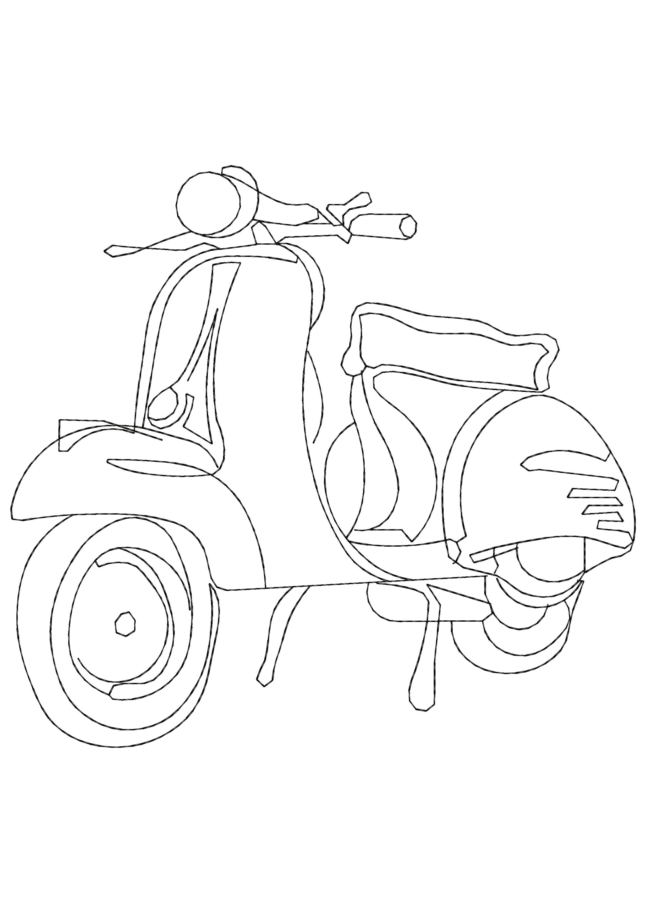 Scooter Embroidery Design