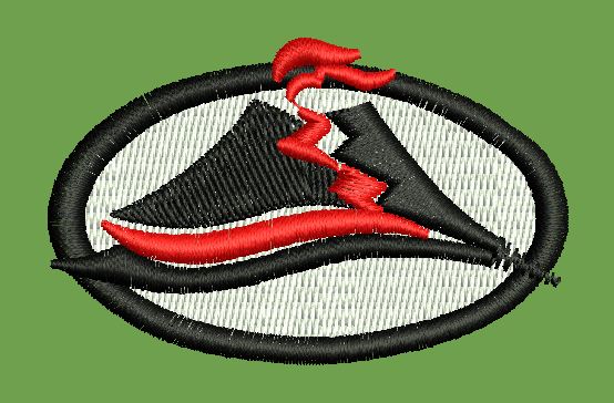 Volcano Embroidery Design