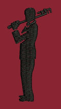 Silhouette of a Person Embroidery Design