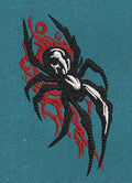 Spider Red & Black Embroidery Design