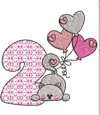 Cat Embroidery Design