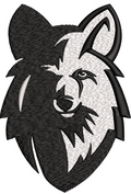 Wolf Embroidery Design