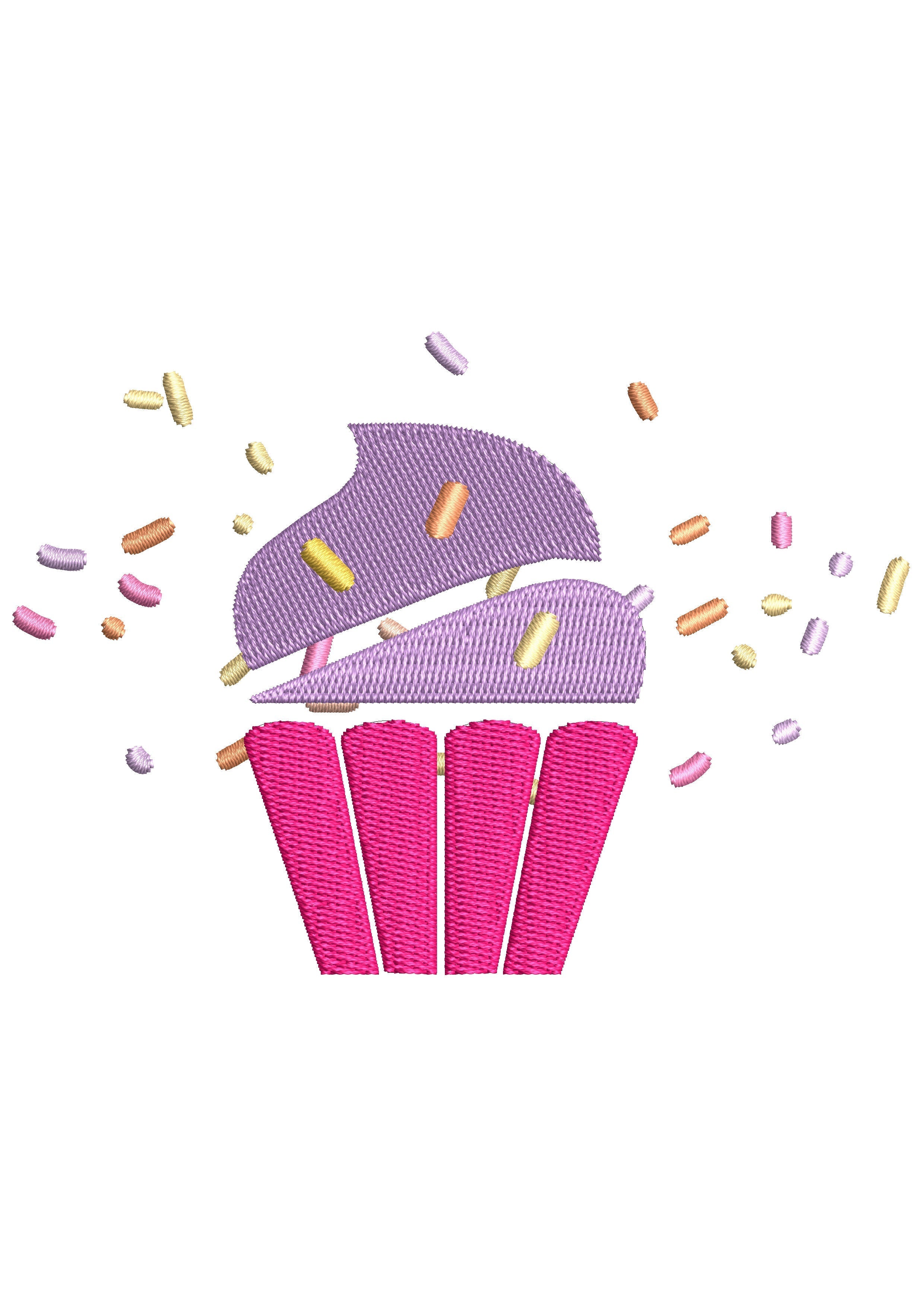Ice Cream Embroidery Design