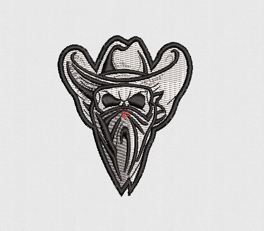Cowboy Embroidery Design