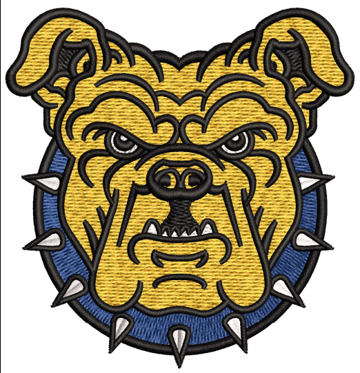 Bulldog Embroidery Design