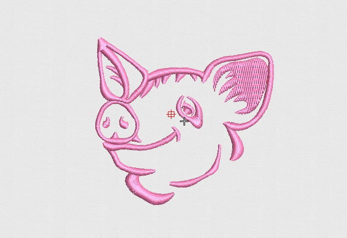 Pig Embroidery Design