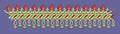 Lattice Cross Stitch Geometric Border Embroidery Design