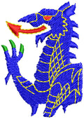 Evil Creature Embroidery Design