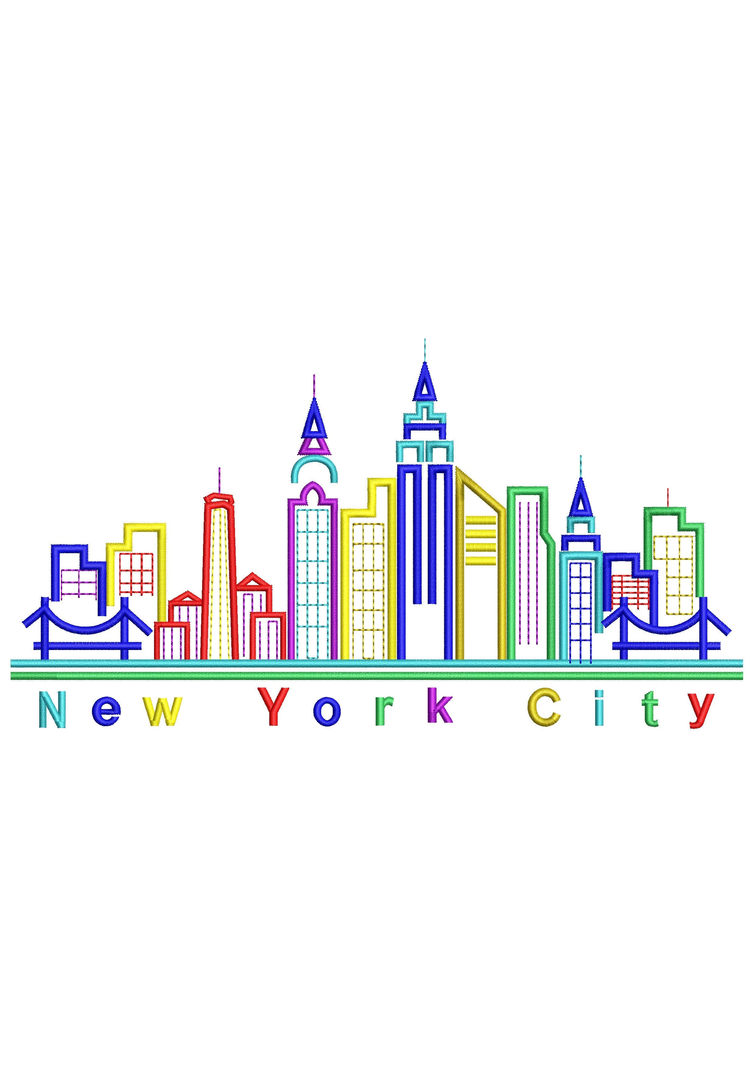 New York City Embroidery Design