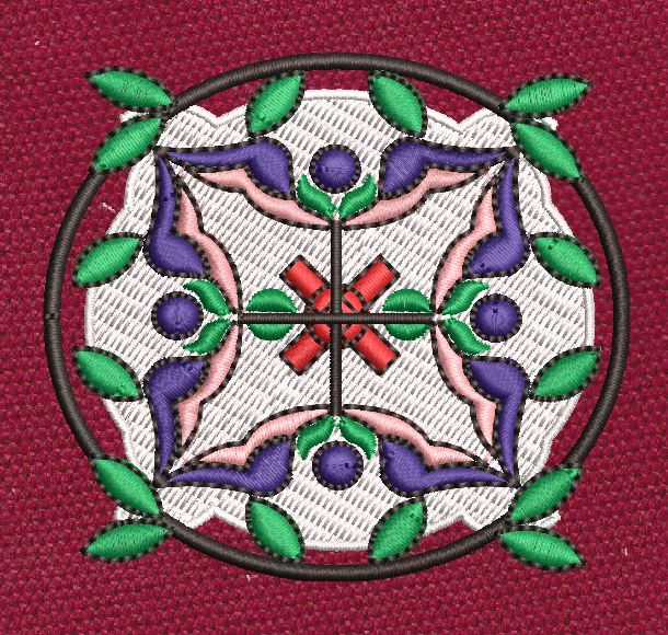 Folk Art Embroidery Design