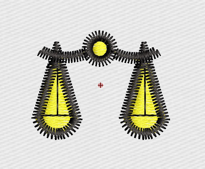 Law Embroidery Design