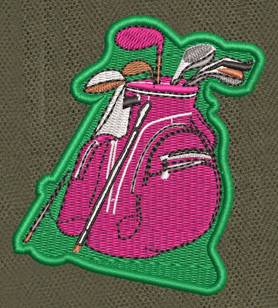 Golf Kit Embroidery Design