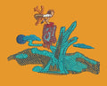 Abstract Woodland Explore Embroidery Design