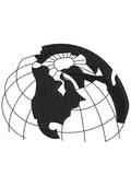 Map Embroidery Design