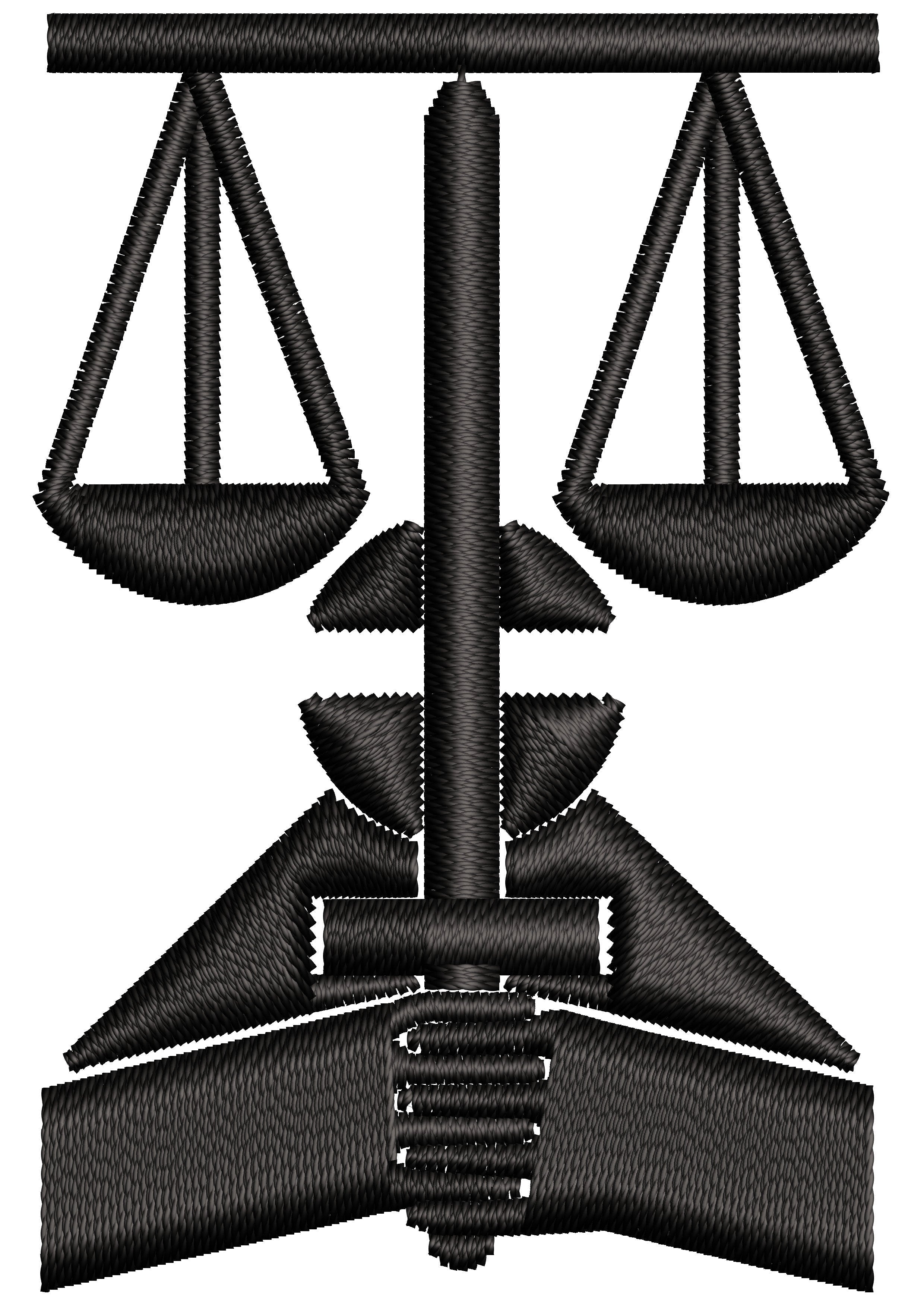 Scale Embroidery Design