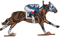Horse With Men Embroidery Design