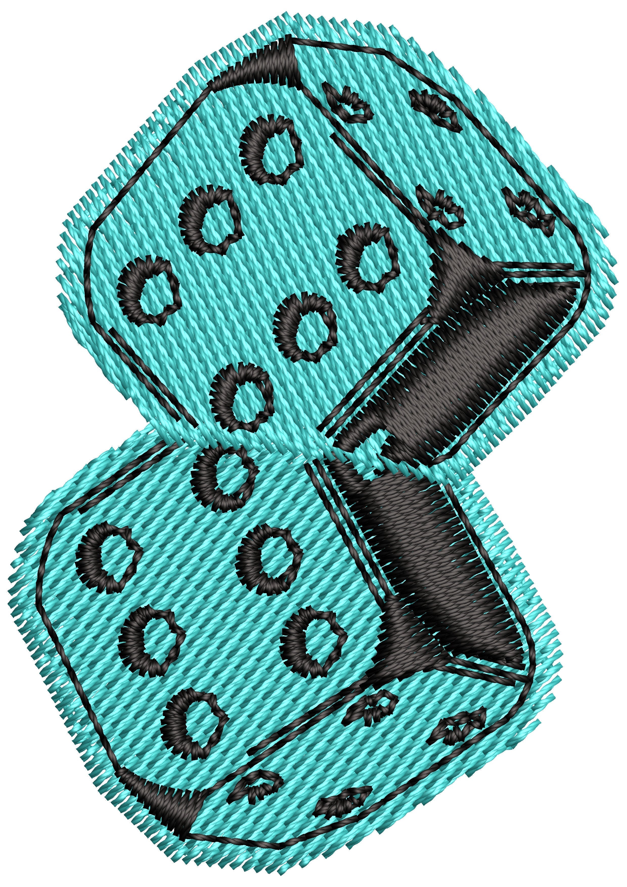 Lucky Dice Embroidery Design