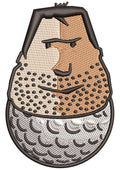 Golf Ballman Embroidery Design