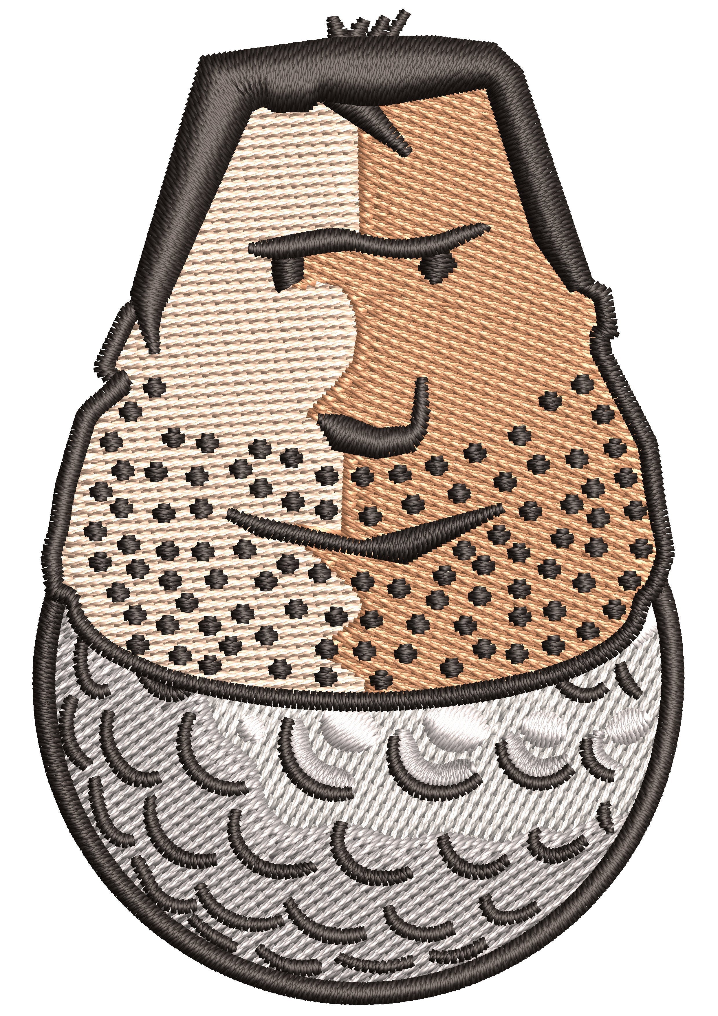 Golf Ballman Embroidery Design