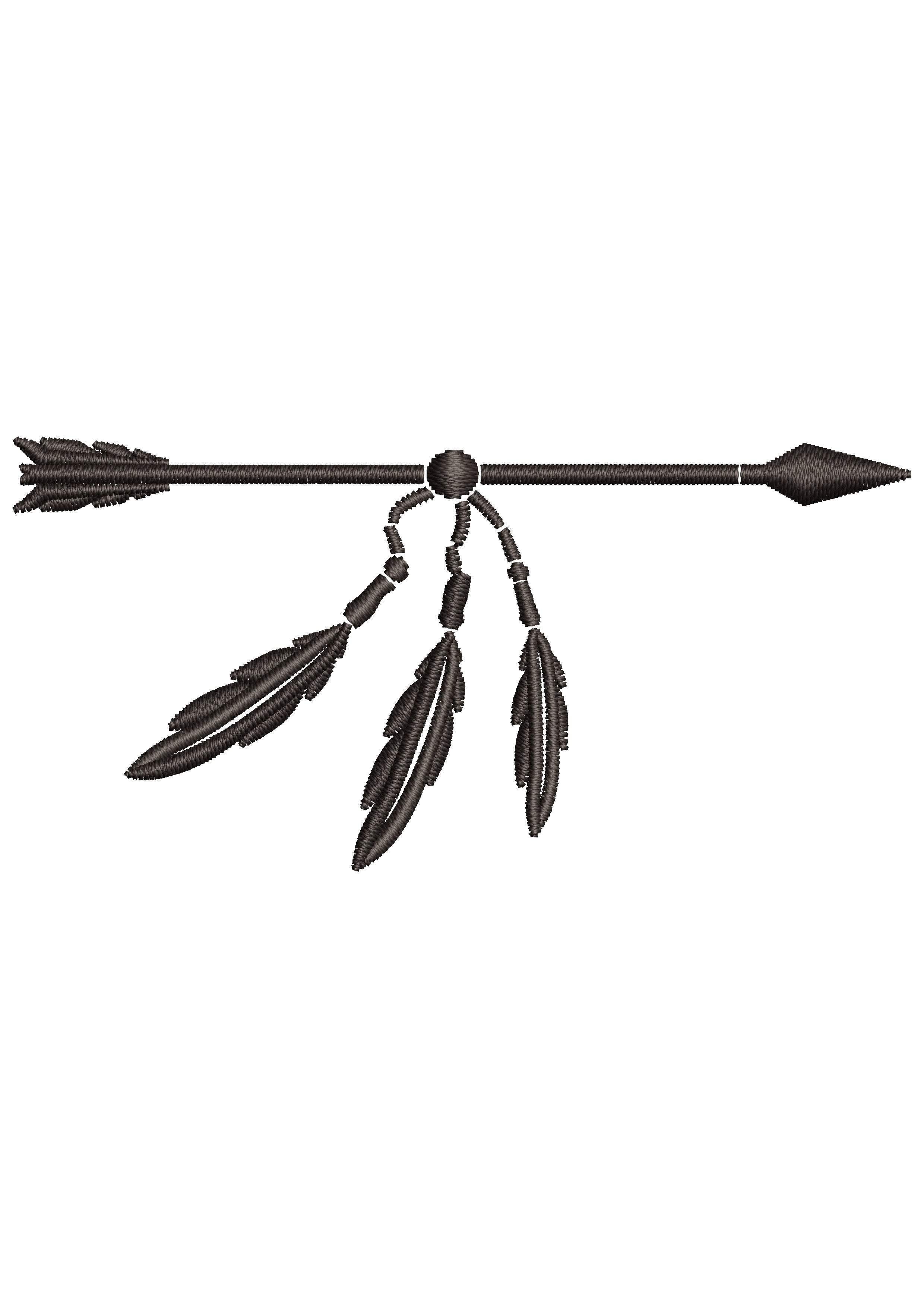 Tribe Arrow Embroidery Design