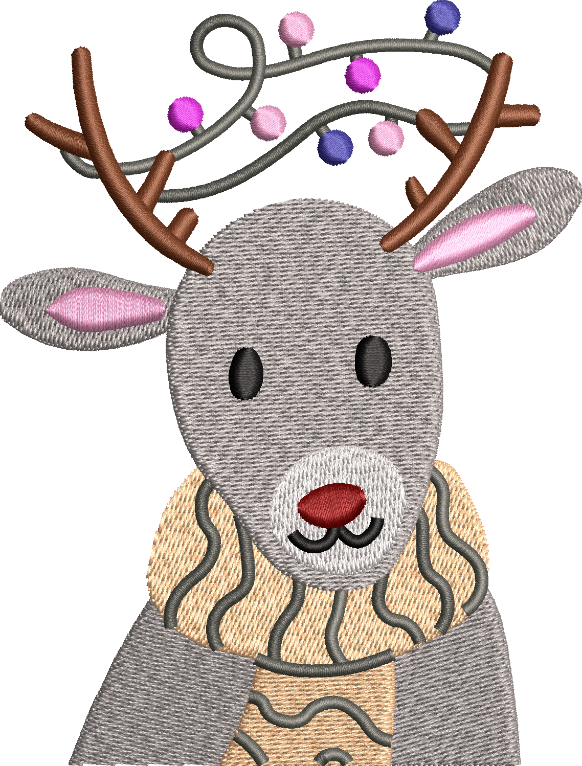 Deer Embroidery Design