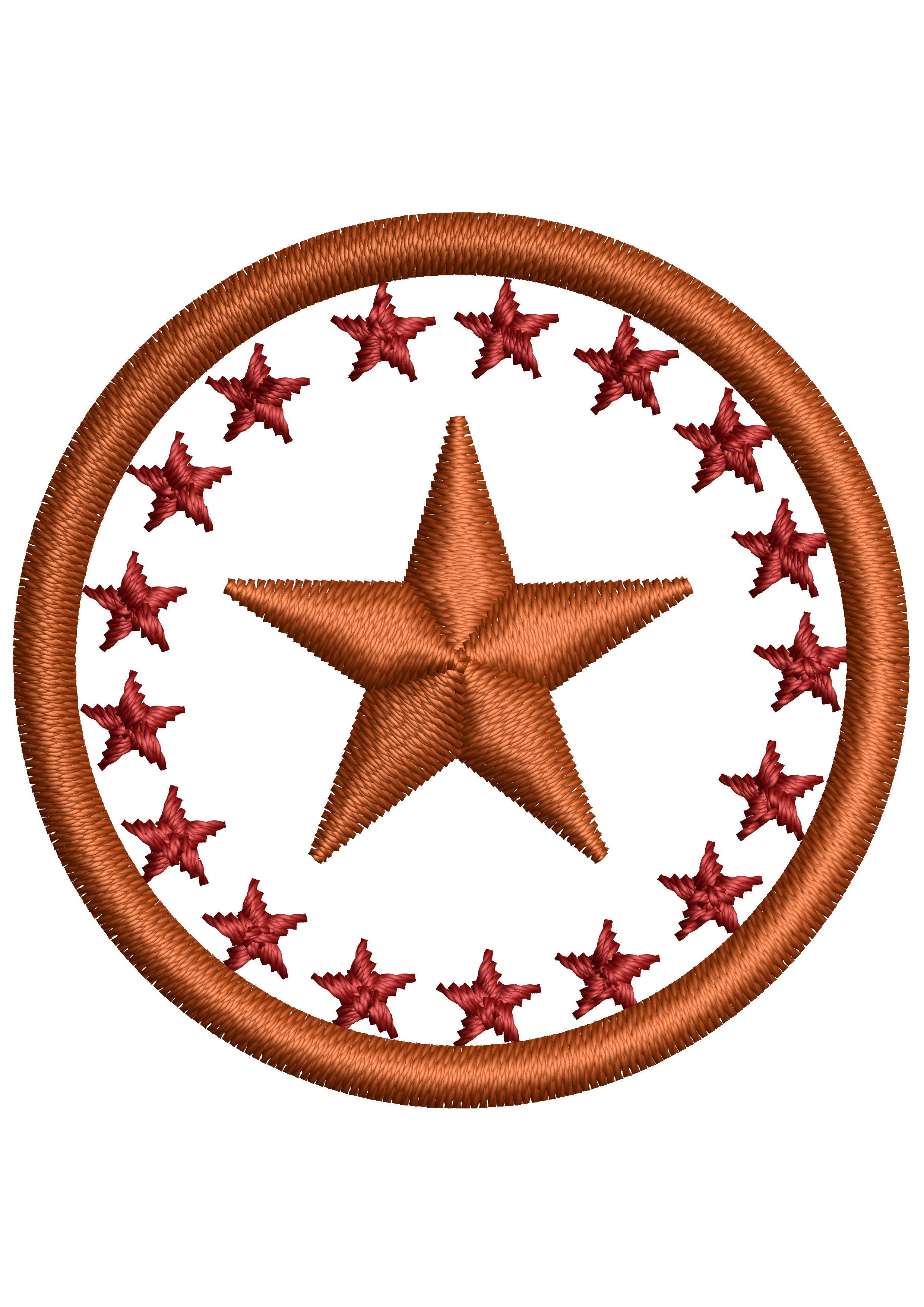 Star Jurat Embroidery Design
