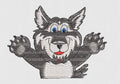 Wolf Embroidery Design