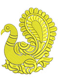 Peacock Embroidery Design