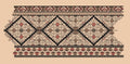 Beaded Diamond Kilim Panel Embroidery Design