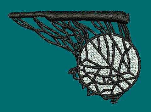 Abstract Web Sphere Embroidery Design