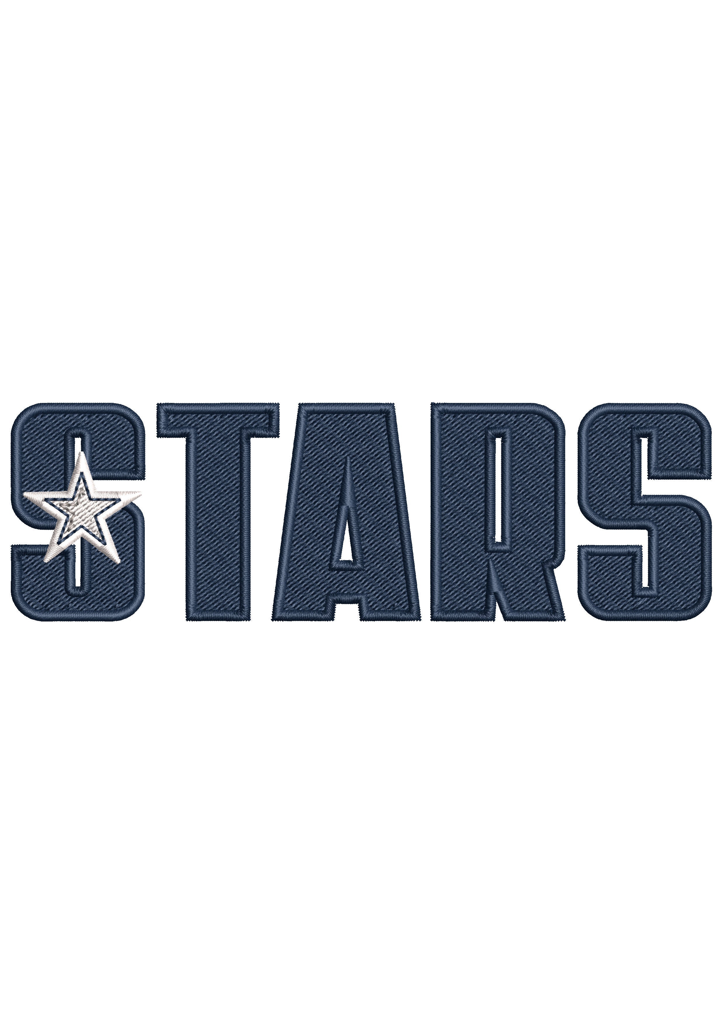 Stars Embroidery Design