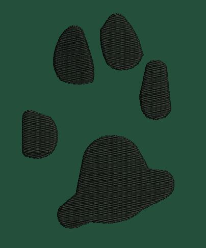 Animal Paw Print Embroidery Design