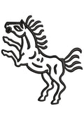 Horse Jumping Embroidery Design