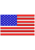 USA Flag Embroidery Design