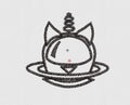 Spaceship Embroidery Design