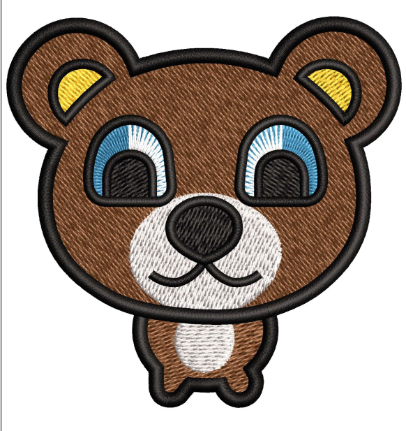 Bear Baby Embroidery Design