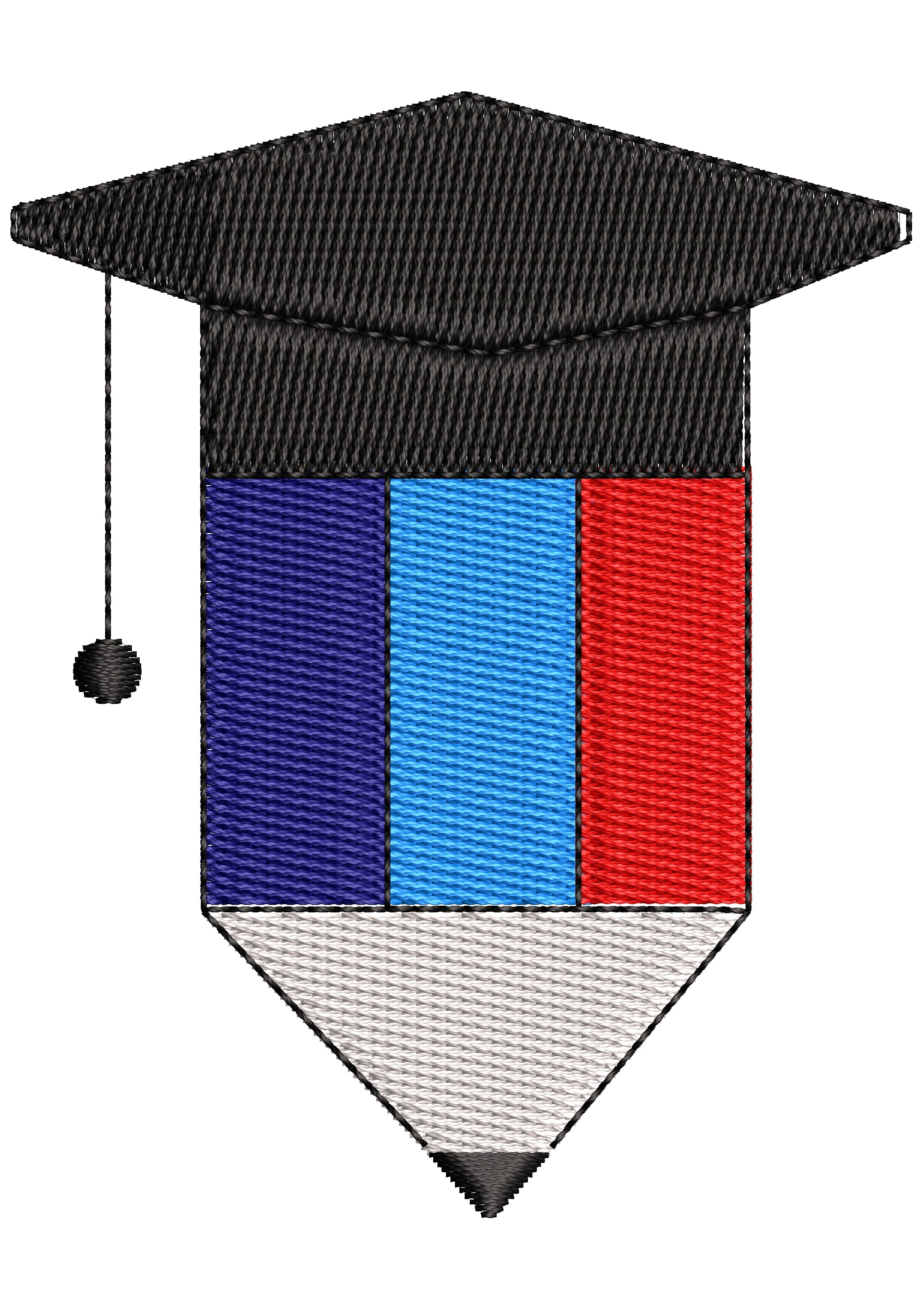 Degree Success Embroidery Design