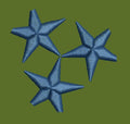 Three Stars Embroidery Design