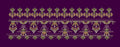 Purple and Multi Colored Traditional Embroidery Design