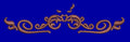 Symmetrical Brown Scrollwork Border Embroidery Design