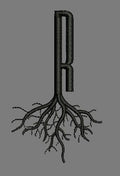 Letter R Rooted Embroidery Design
