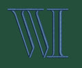Monoline Roman Serif Embroidery Design