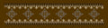 Diamond Geometric Border Brown & Gold Embroidery Design