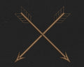 Arrow Cross Bronze Rustic Embroidery Design