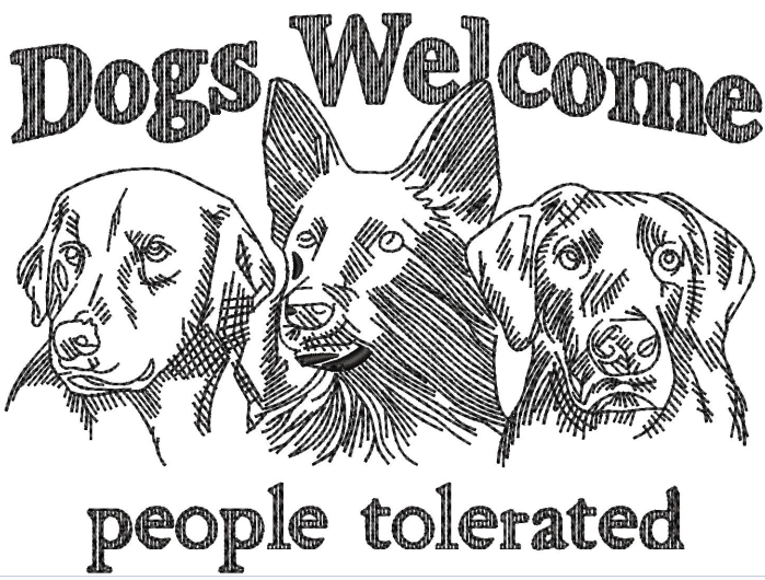Dog Embroidery Design