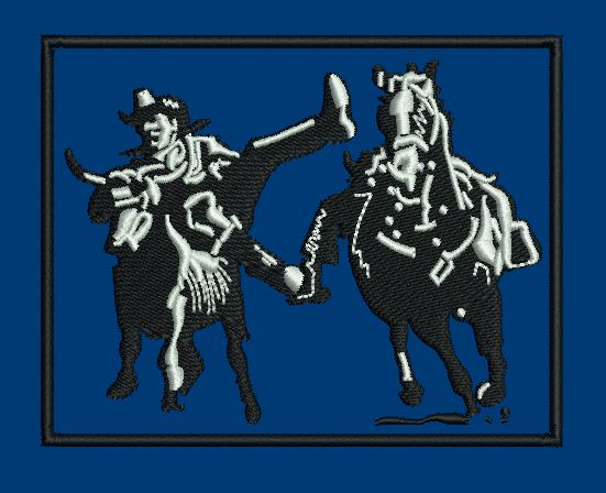 Two Horse Embroidery Design