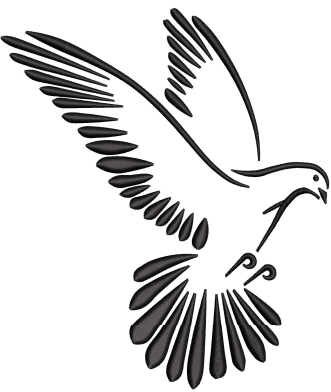 Pigeon Embroidery Design